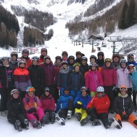 Musiker aus Jugend- und Blasorchester auf der Skifreizeit 2017 im Ahrntal