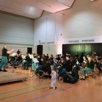Das Bambino- und Jugendorchester unter der Leitung von Lea Bittner beim Nachwuchskonzert am 7. November 2021