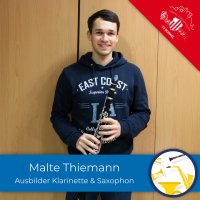 Ausbilder für Klarinette & Saxophon Malte Thiemann