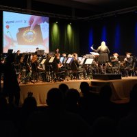 Das Jugendorchester unter der Leitung von Lea Bittner und Leo Thiemann.