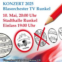 Plakat des Jahreskonzerts 2025 unter dem Motto „Abgestimmt!“