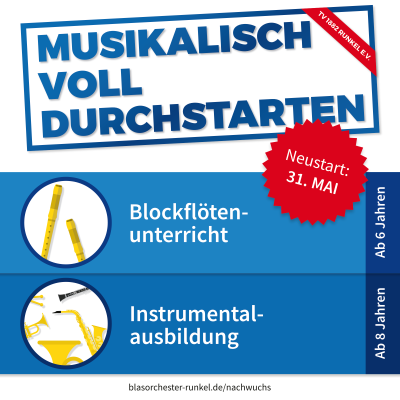 Blockflöten- und Instrumentalunterricht können wieder starten!