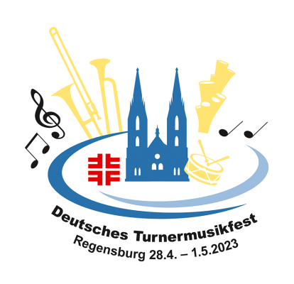 Logo des Deutschen Turnermusikfests 2023 in Regensburg