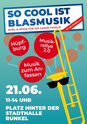Plakat So cool ist Blasmusik 2026